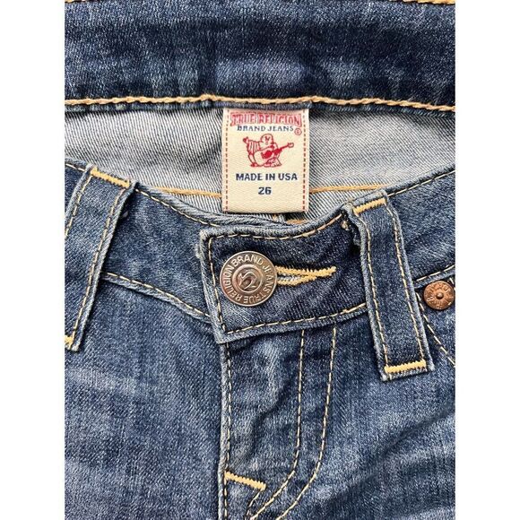 True Religion Straight Distressed Jeans, Size 26 - Picture 5 of 14